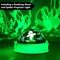 Halloween Inflatable Witch and Cauldron Decoration with Projecting Rotating Green Ghost Light,